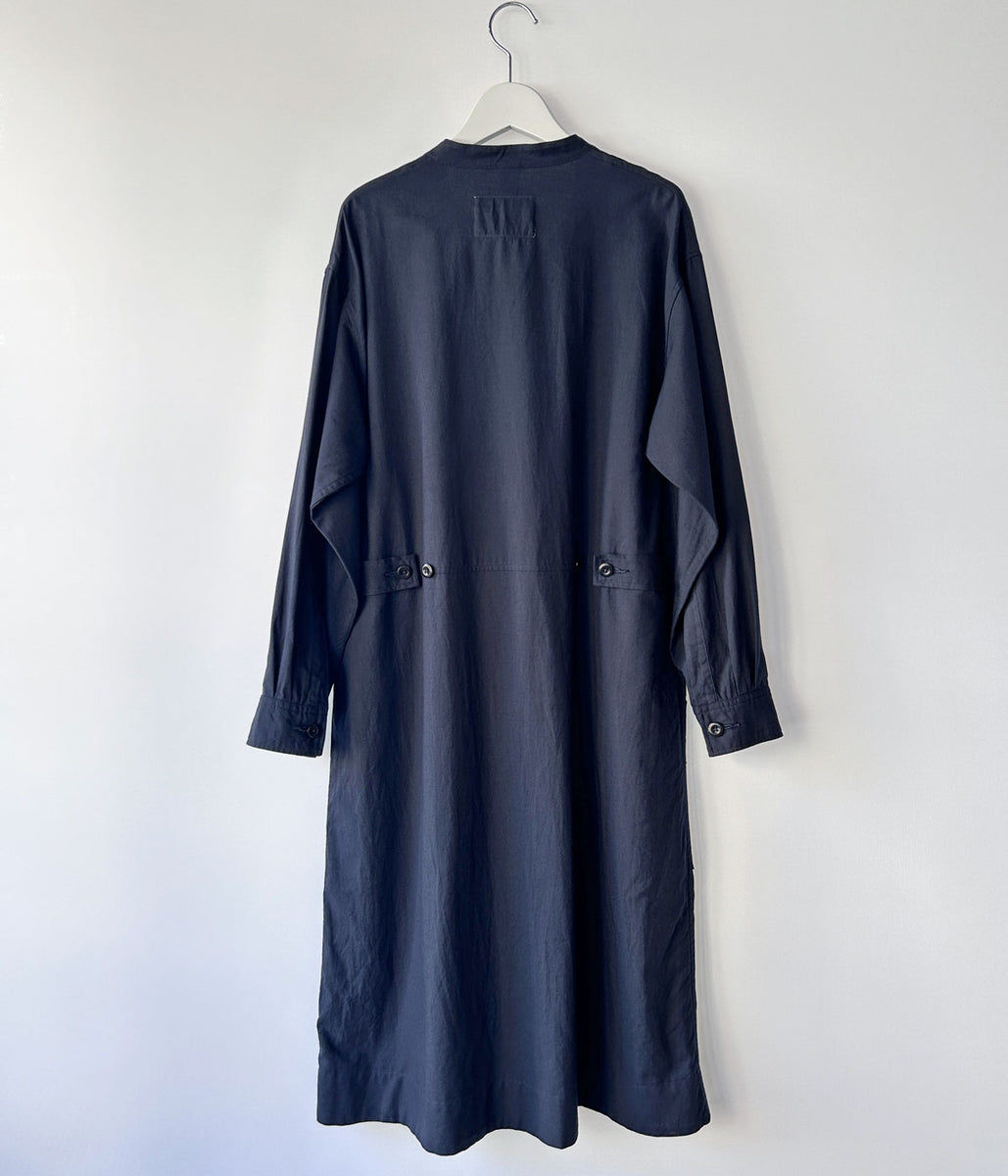 MHL./FINE COTTON WOOL TWILL DRESS (DARK NAVY)