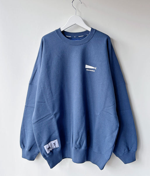 DESCENDANT/CACHALOT CREW NECK (TEAL)