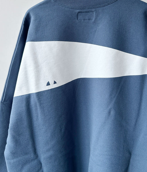 DESCENDANT/CACHALOT CREW NECK (TEAL)