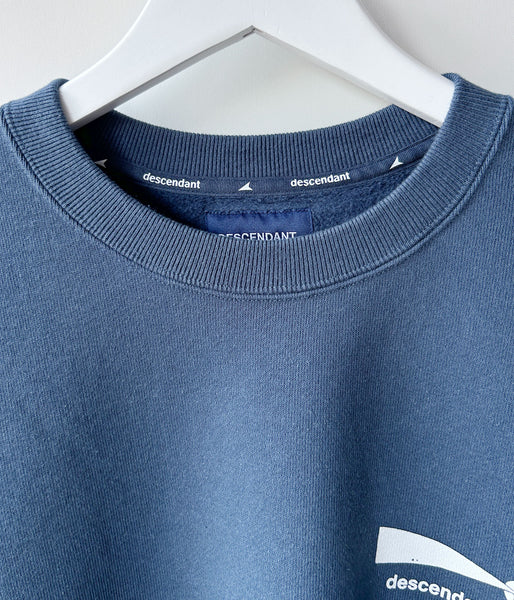 DESCENDANT/CACHALOT CREW NECK (TEAL)