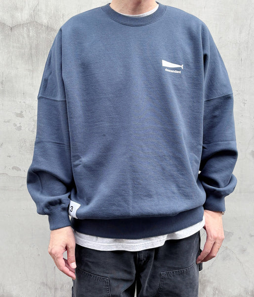 DESCENDANT/CACHALOT CREW NECK (TEAL)