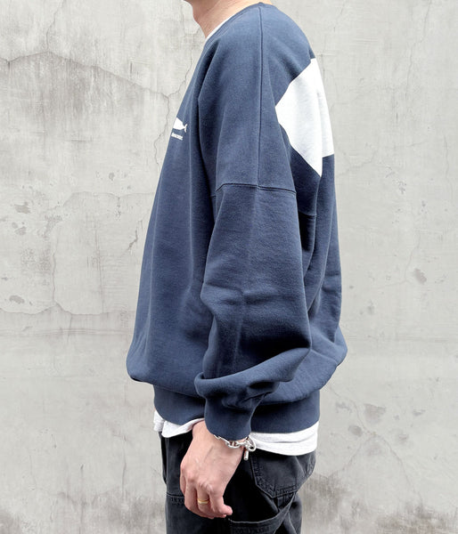 DESCENDANT/CACHALOT CREW NECK (TEAL)