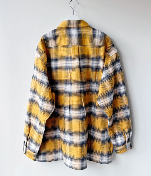 DESCENDANT/VANNING PLAID LS SHIRT (YELLOW)