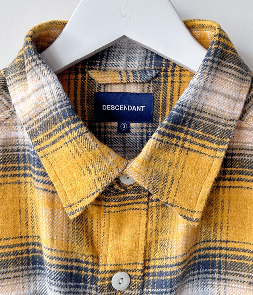 DESCENDANT/VANNING PLAID LS SHIRT (YELLOW)