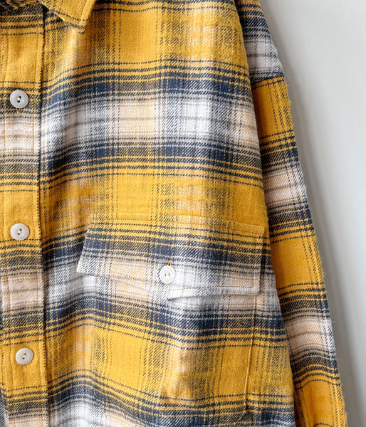 DESCENDANT/VANNING PLAID LS SHIRT (YELLOW)
