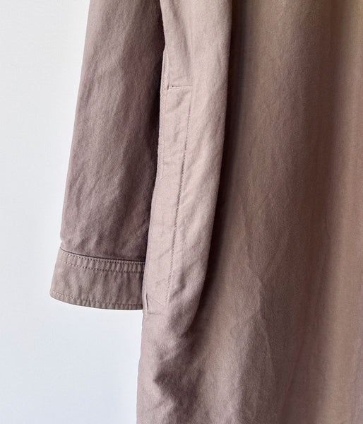 MHL./GARMENT DYE COTTON MOLESKIN DRESS (TAUPE)