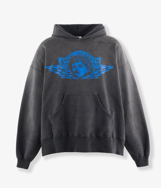 SAINT MICHAEL/HOODIE/ANGEL/BLACK