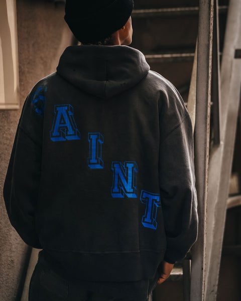 SAINT MICHAEL/HOODIE/ANGEL/BLACK