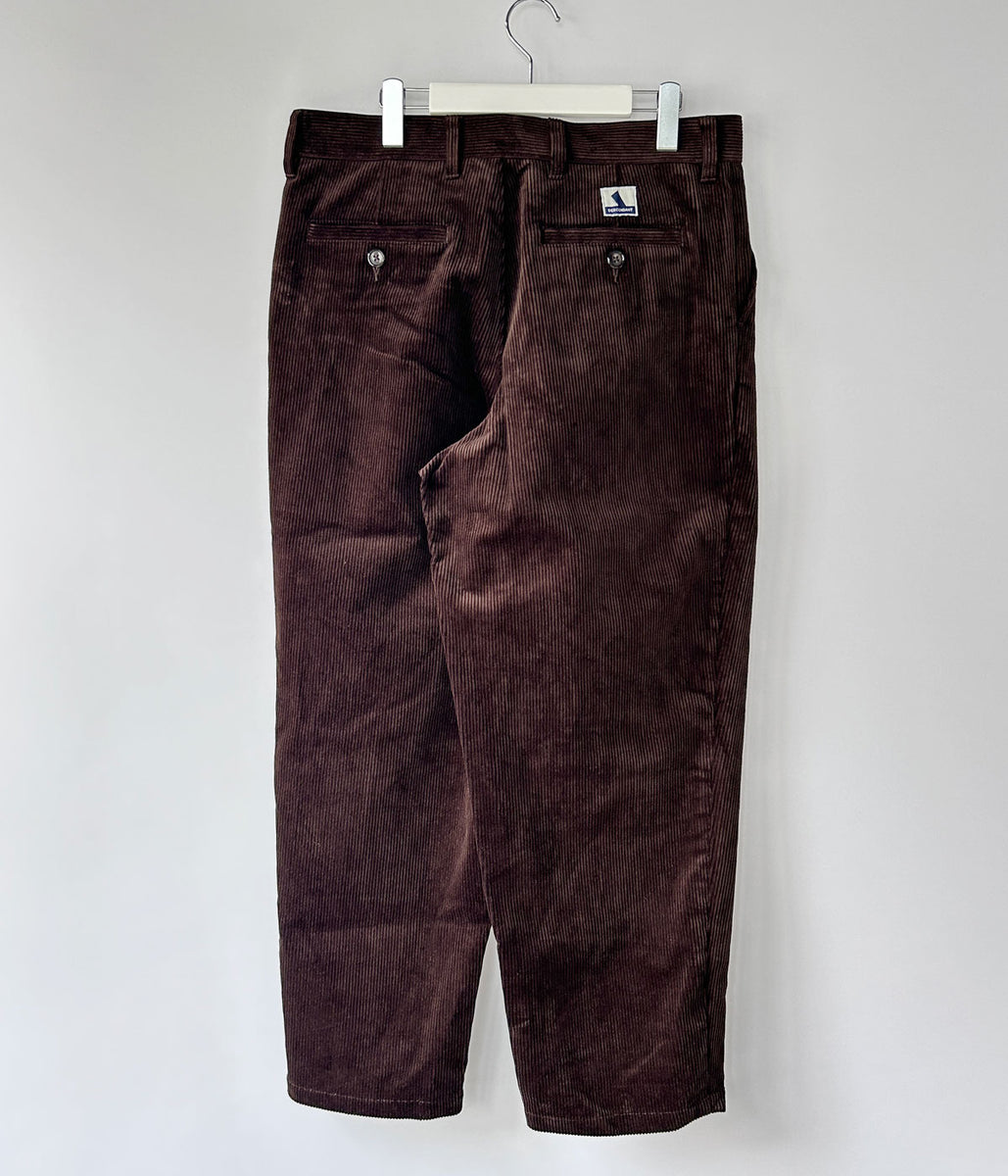 DESCENDANT/DC-3 CORDUROY TROUSERS (BROWN)