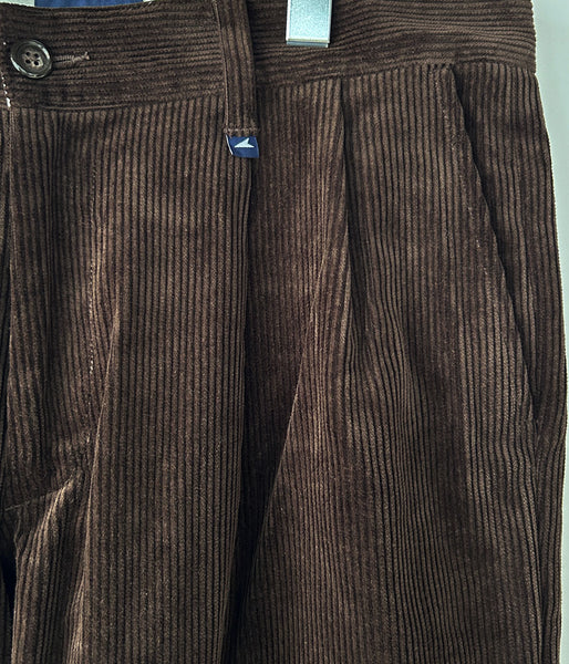 DESCENDANT/DC-3 CORDUROY TROUSERS (BROWN)