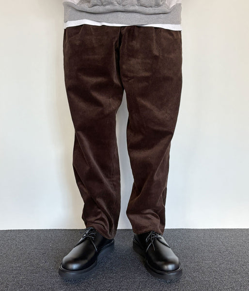 DESCENDANT/DC-3 CORDUROY TROUSERS (BROWN)