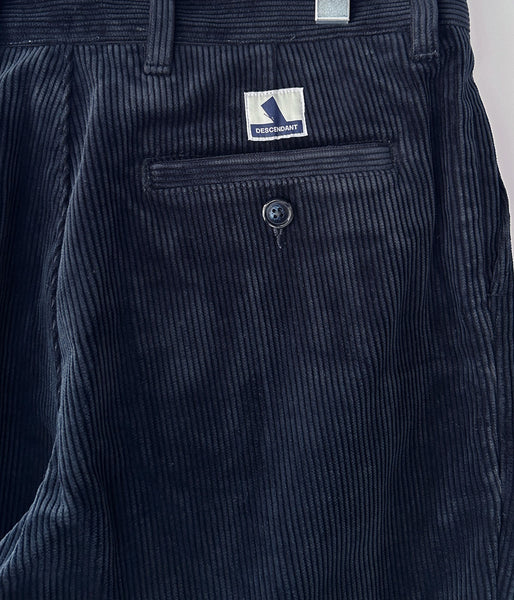 DESCENDANT/DC-3 CORDUROY TROUSERS (NAVY)