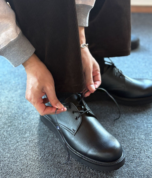 DESCENDANT/DWU 3HOLE SHOES (BLACK)