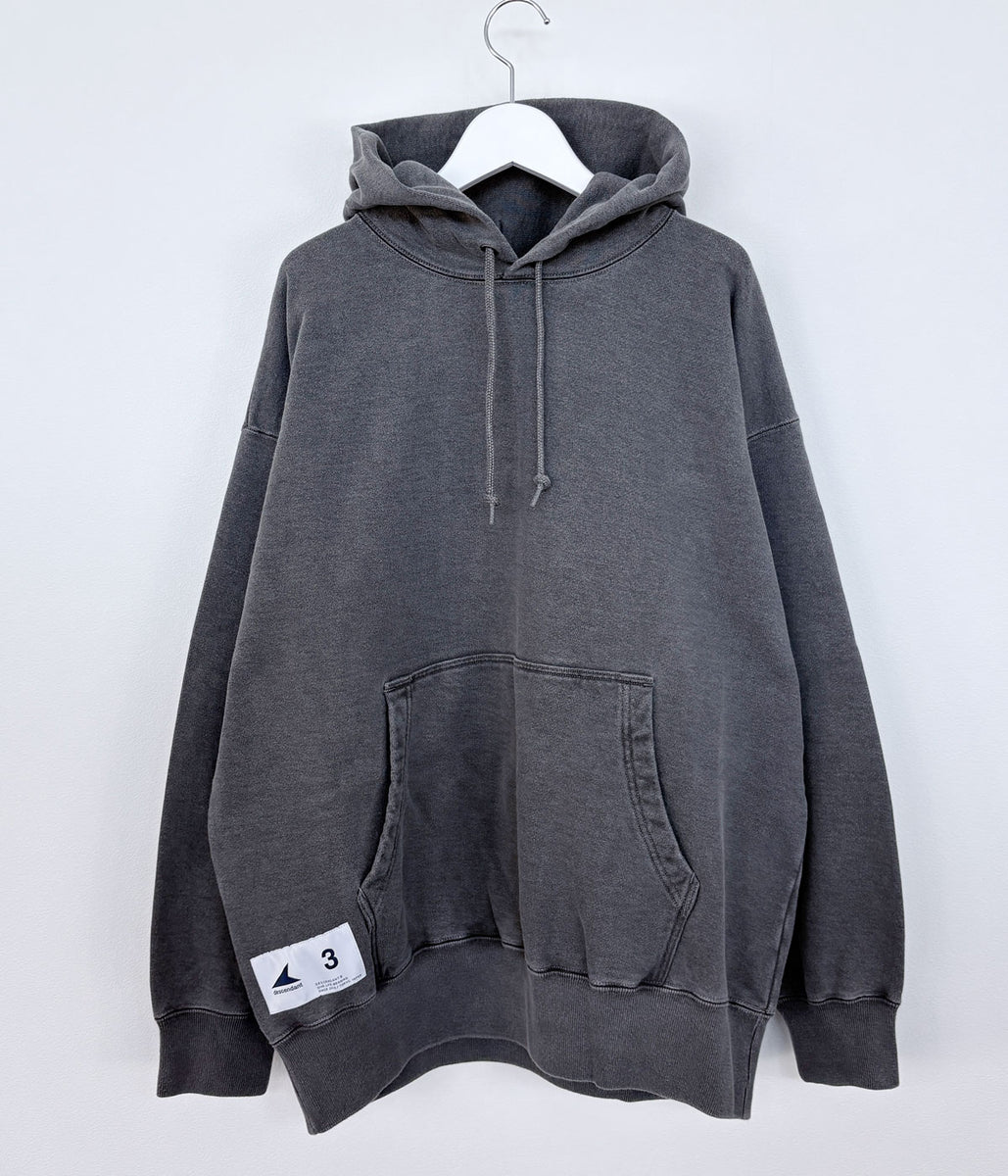 DESCENDANT/CACHALOT HOODY PIGMENT DYE (BLACK)