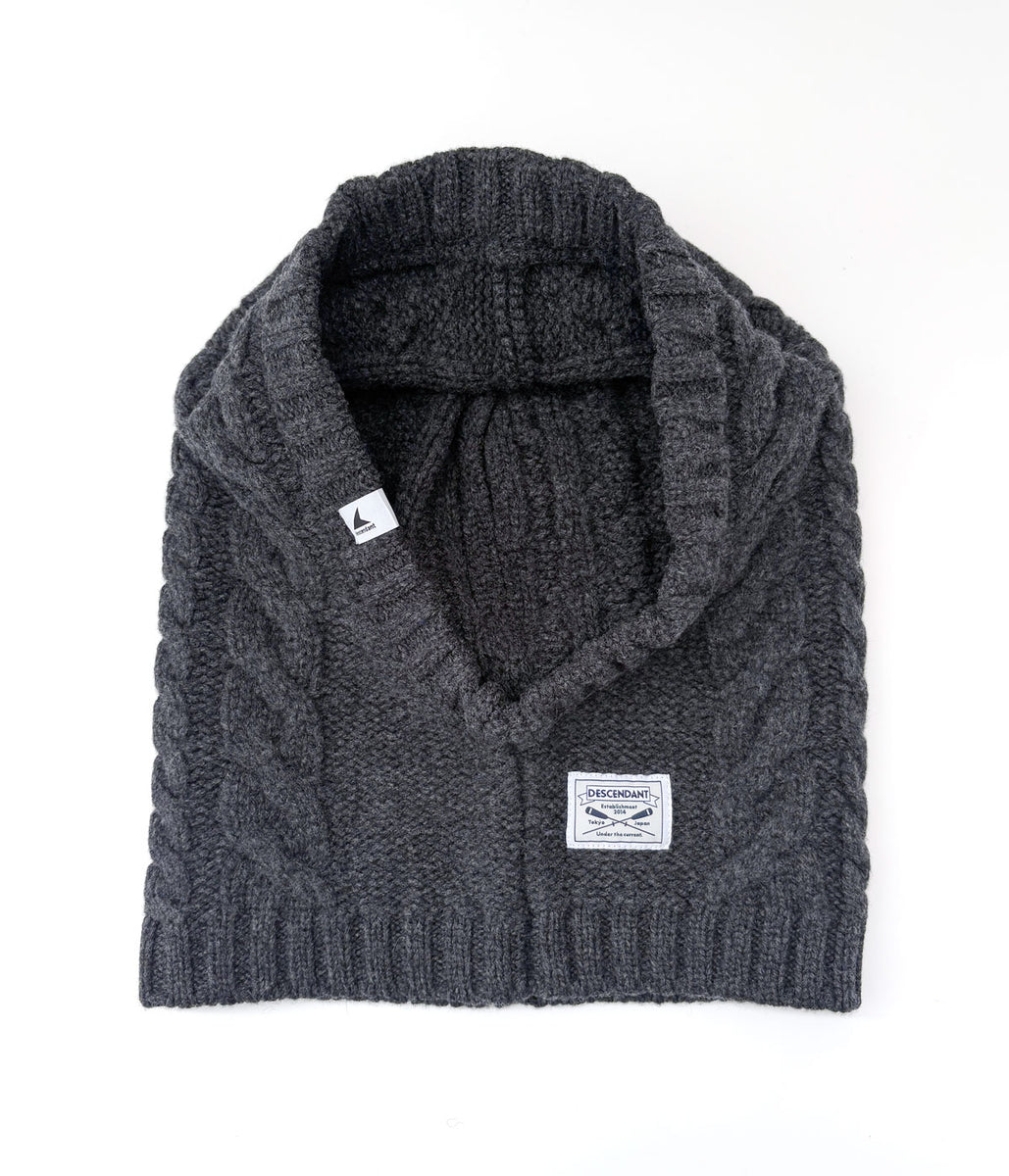 DESCENDANT SPEAR HOOD WORMER チャコール DESCENDANT/SPEAR HOOD WORMER