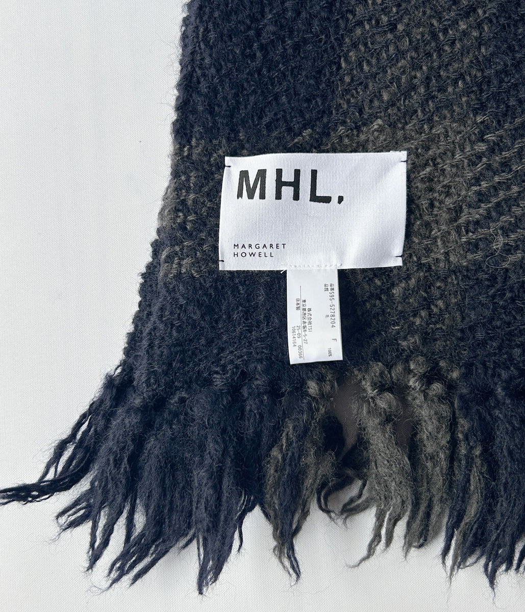 25AW MHL. CHUNKY WOOL CHECK SCARF マフラー MHL./CHUNKY WOOL CHECK SCARF