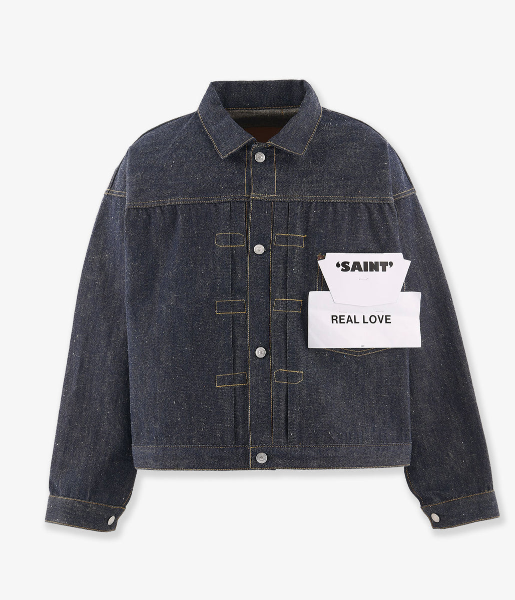 SAINT MICHAEL/BBJ_DENIM JACKET/REGID/BLUE