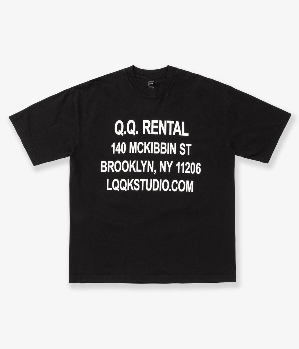 アート・デザイン・音楽 LQQK STUDIO The BQQK 140 LQQK Studio/RENTALS TEE (BLACK)