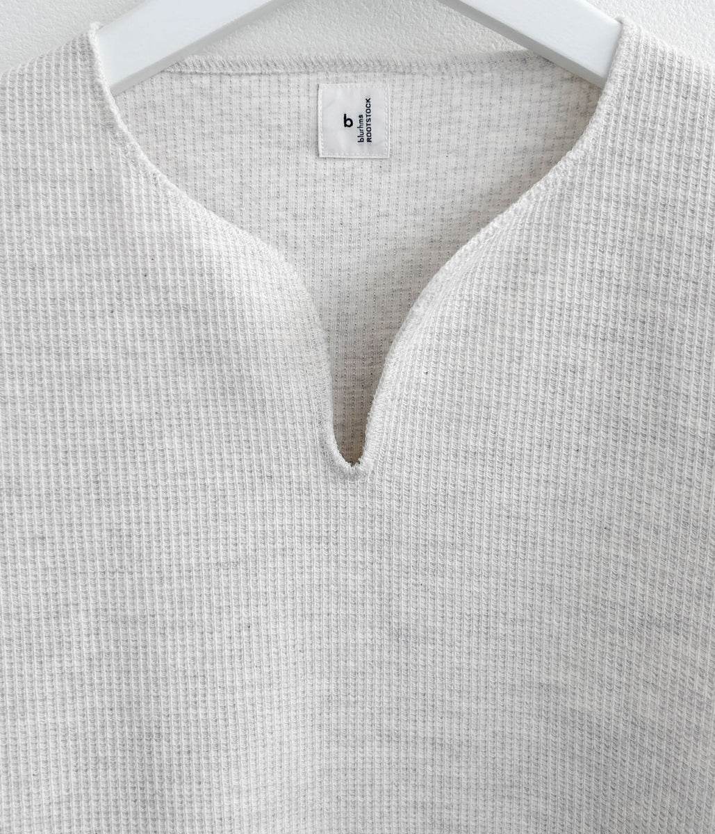 blurhms ROOTSTOCK/ROUGH&SMOOTH THERMAL OVER NECK (HEATHER OATMEAL)