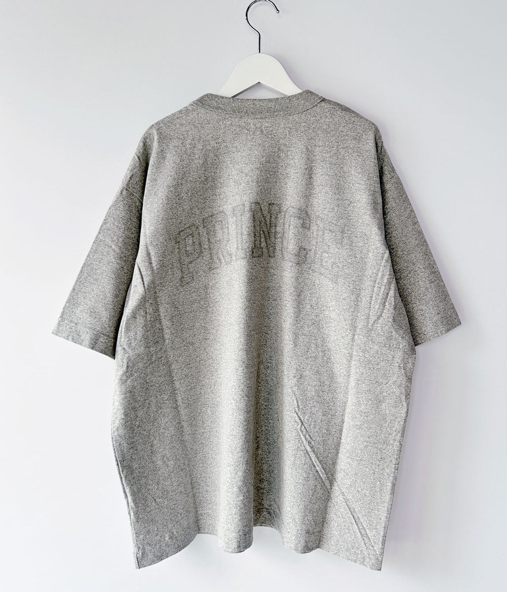 blurhms ROOTSTOCK/NOT-PRINCE 88/12 Print Tee WIDE (HeatherGrey×Fade/Gr