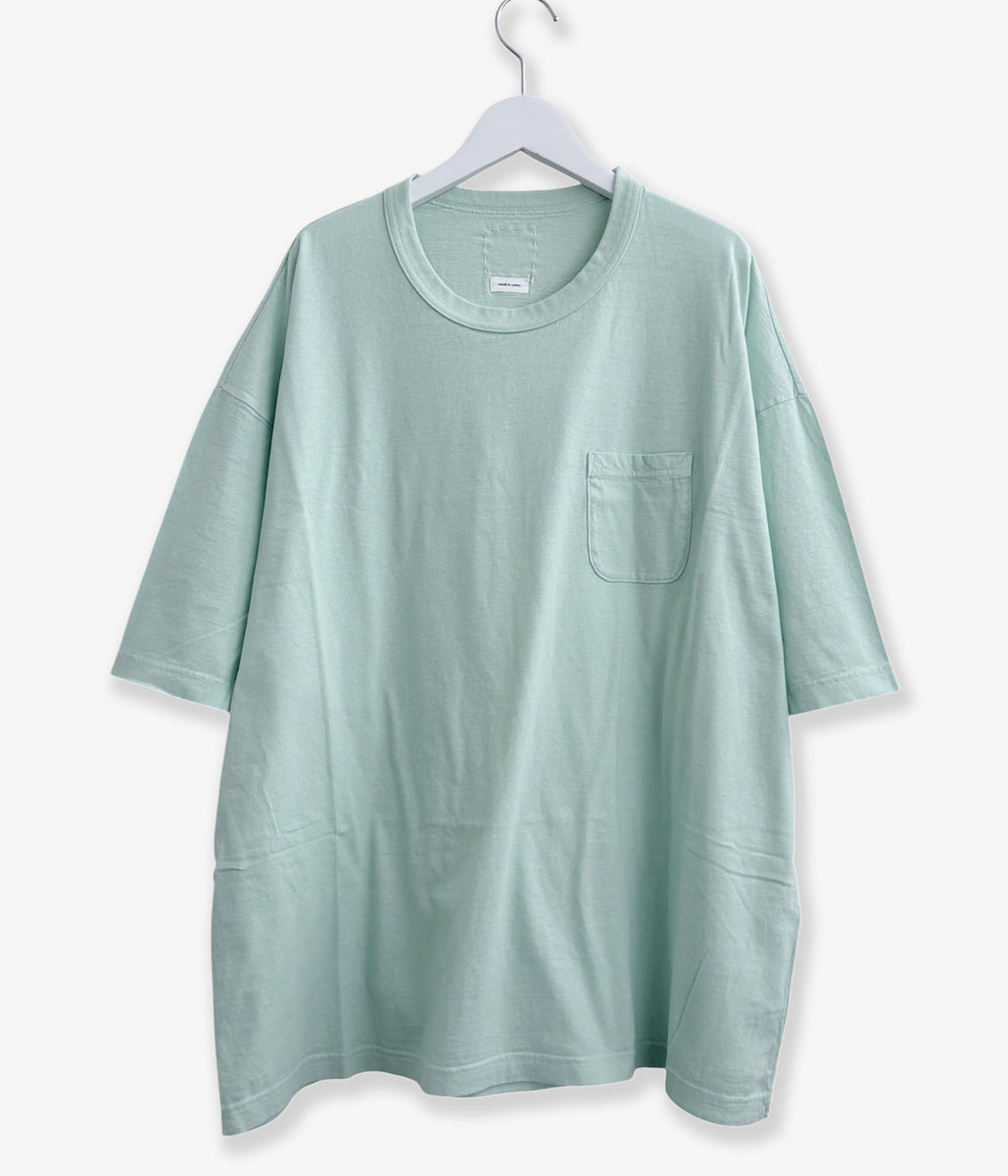 visvim/MONDO TEE S/S DMGD (L.T.GREEN)