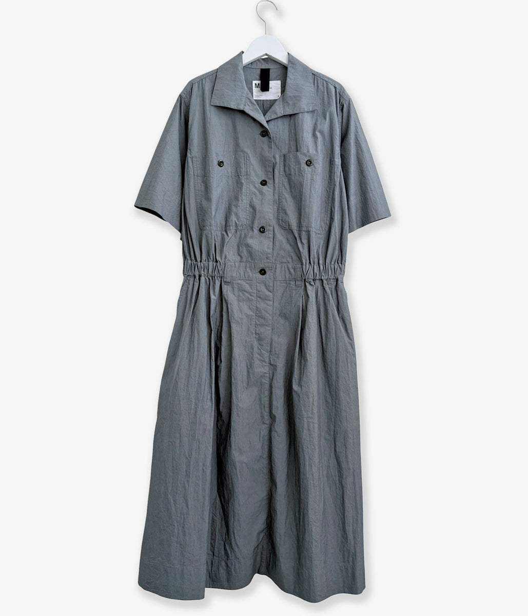 MHL./SUPERLIGHT COTTON NYLON DRESS (MID GREY)