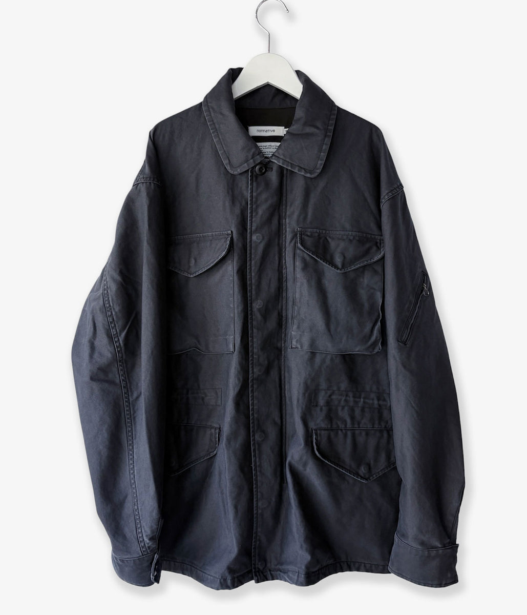 nonnative/TROOPER JACKET COTTON BACK SATIN VW WITH WINDSTOPPER® (BLACK
