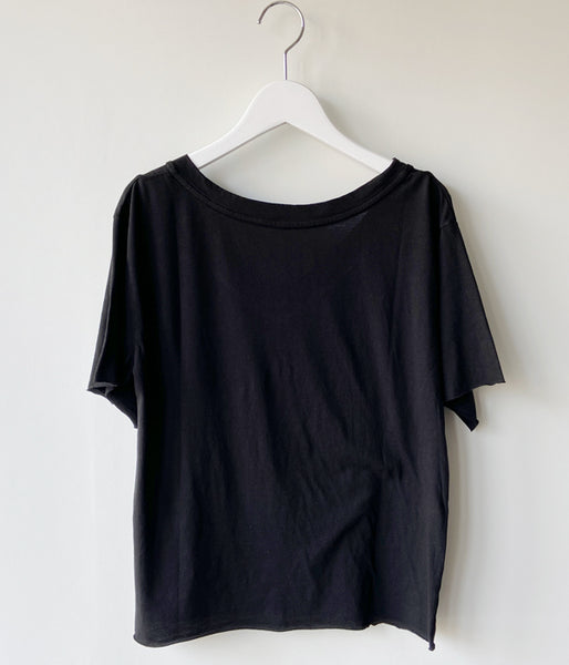 nowos/V NECK TEE(BLACK)