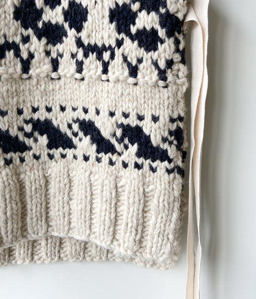 WRYHT/COWICHAN HAND SWATER VEST(BONE)
