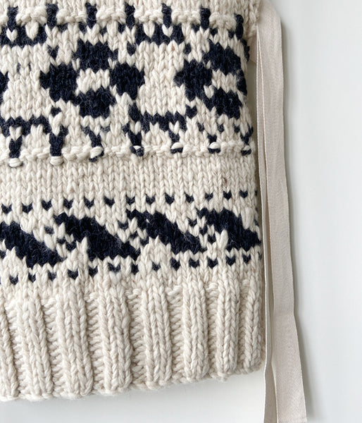 WRYHT/COWICHAN HAND SWATER VEST(BONE)