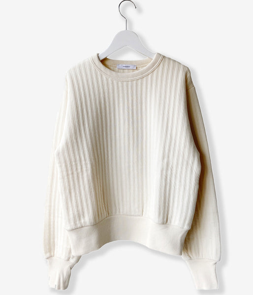 PHEENY/QUILT LIKE JERSEY POLLOVER(IVORY)