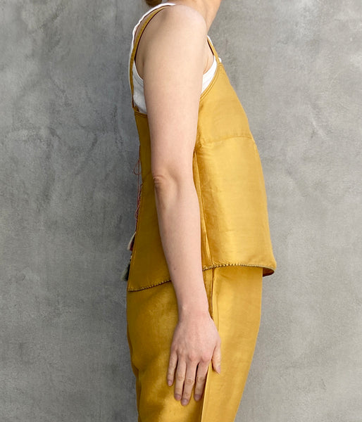 nowos/SILK CAMISOLE(YELLOWGOLD)