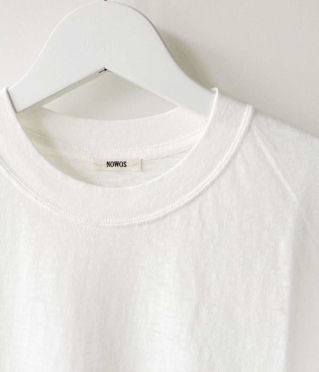 NOWOS  crew neck T-shirt   ホワイト nowos/CREW NECK T-SHIRT(WHITE)