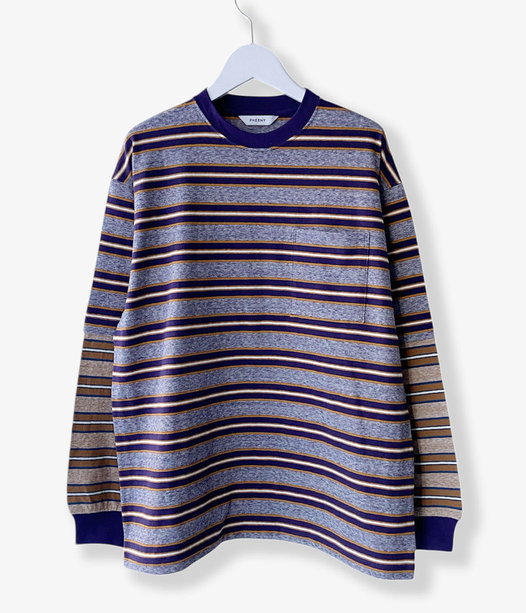 PHEENY/MULTI BORDER LAYERED L/S(PURPLE)