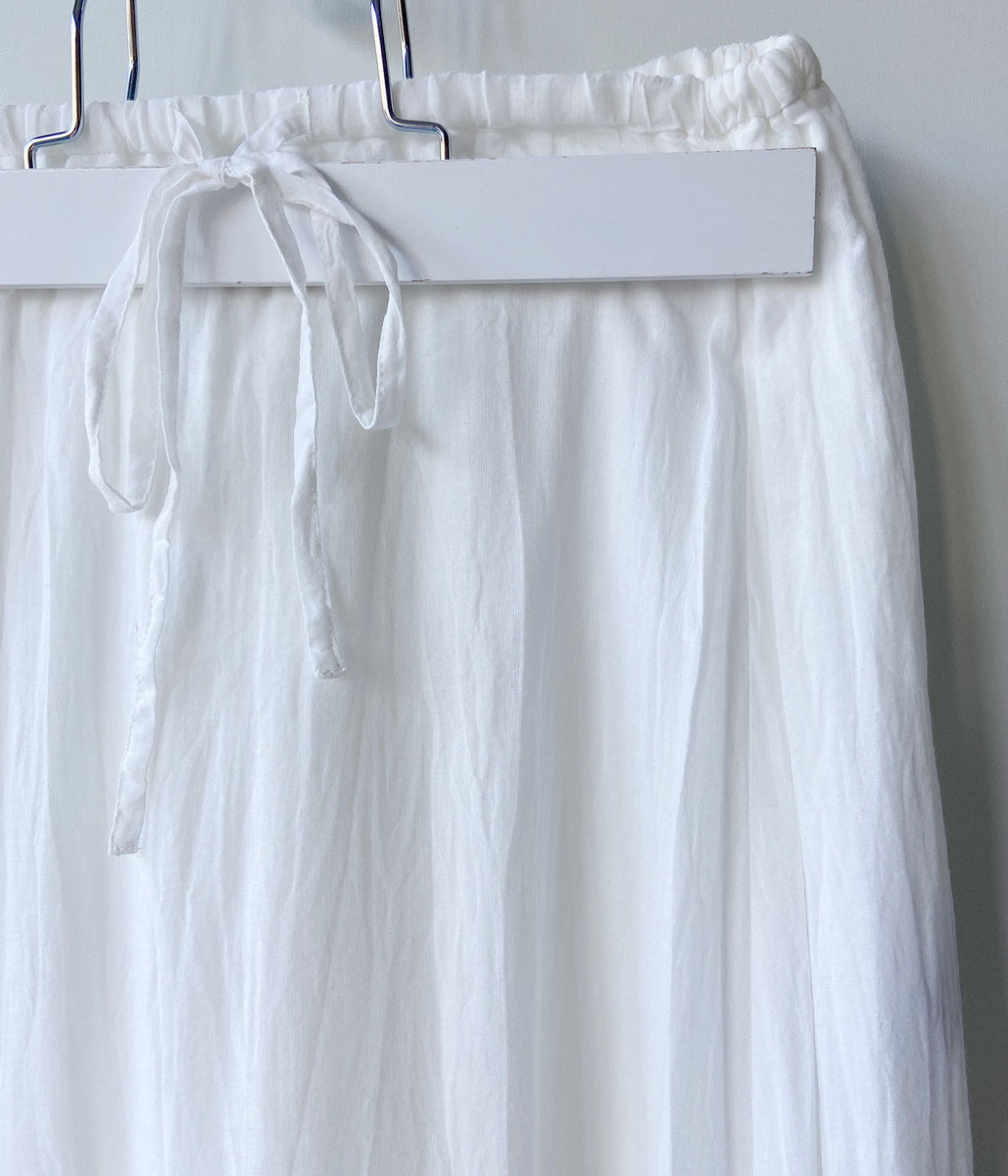 nowos/LACE SKIRT(WHITE)