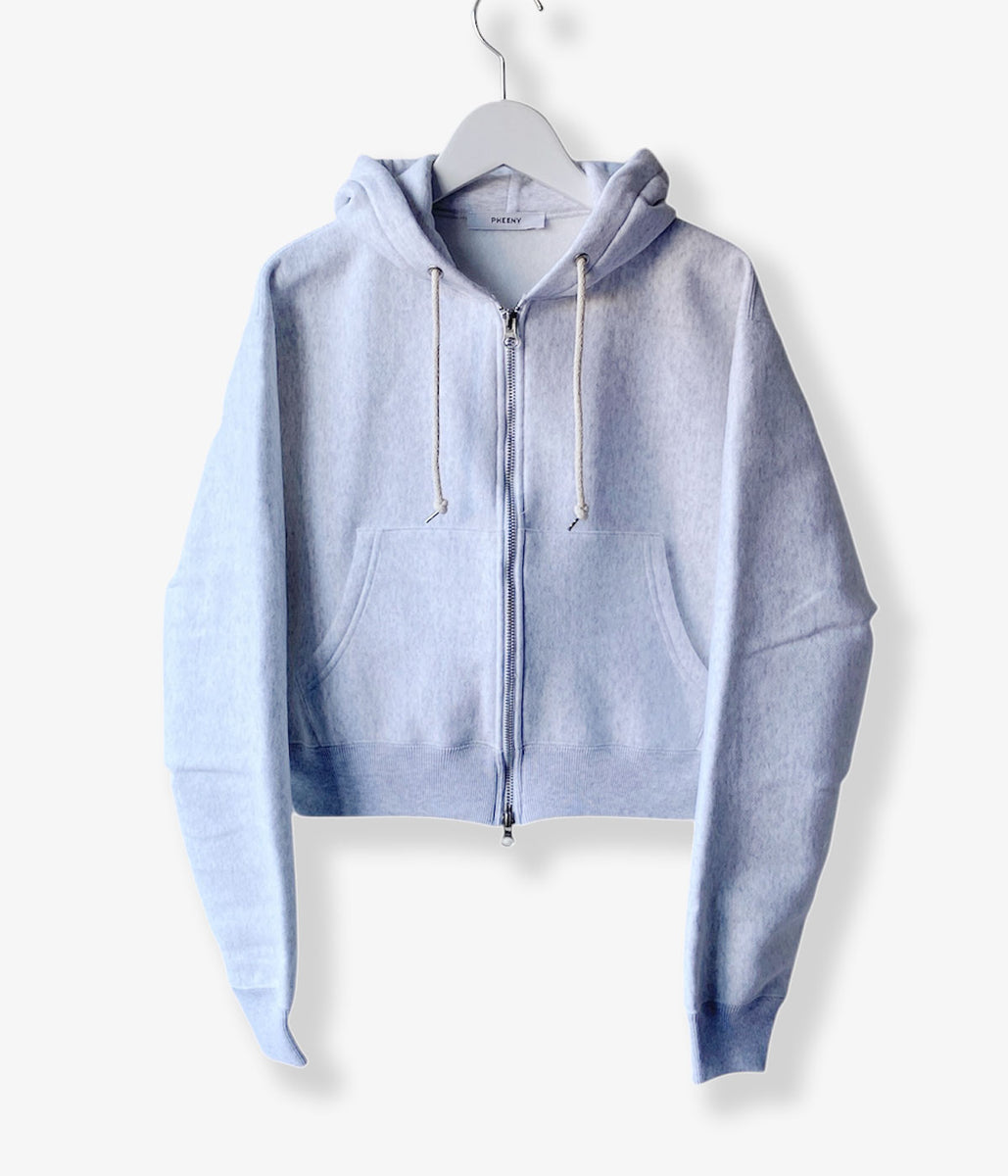 pheeny Athletic fleece hoodie パーカー PHEENY/ATHLETIC FLEECE ZIP UP HOODIE(GRAY)
