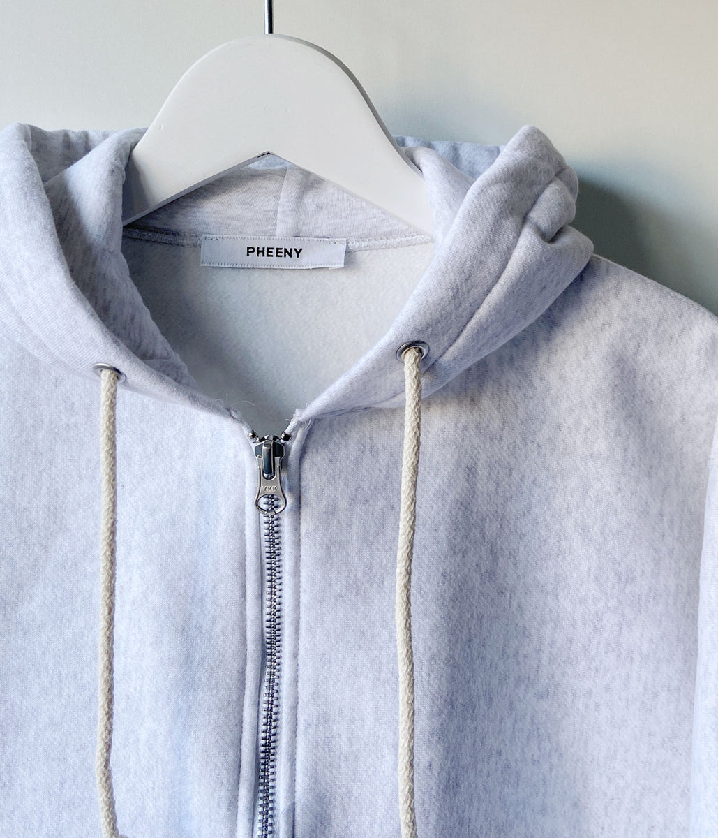 PHEENY/ATHLETIC FLEECE ZIP UP HOODIE(GRAY)