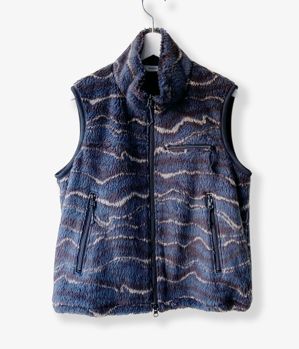 限定価格★pheeny Wave boa vest pheeny PHEENY/WAVE BOA VEST(GRAY)