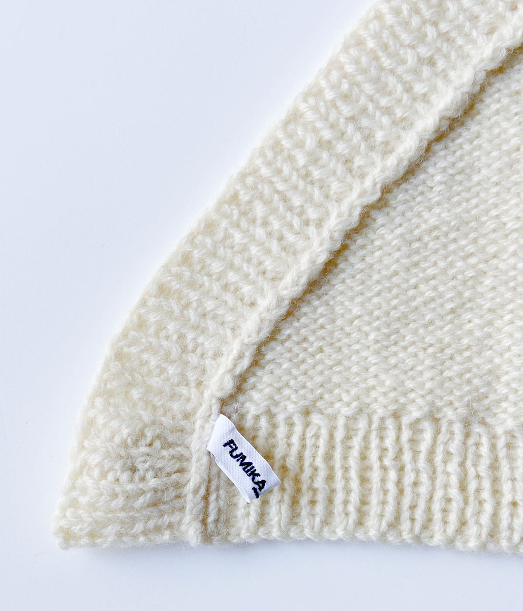 FUMIKA_UCHIDA/SHETLAND HAND KNITTED KERCHIEF