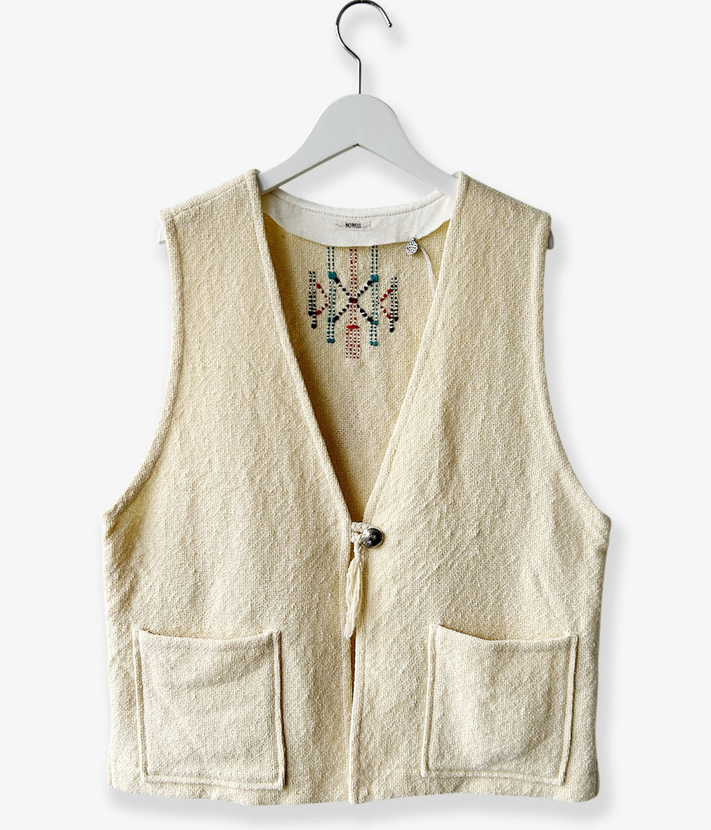 nowos/WHITE VEST(WHITE)