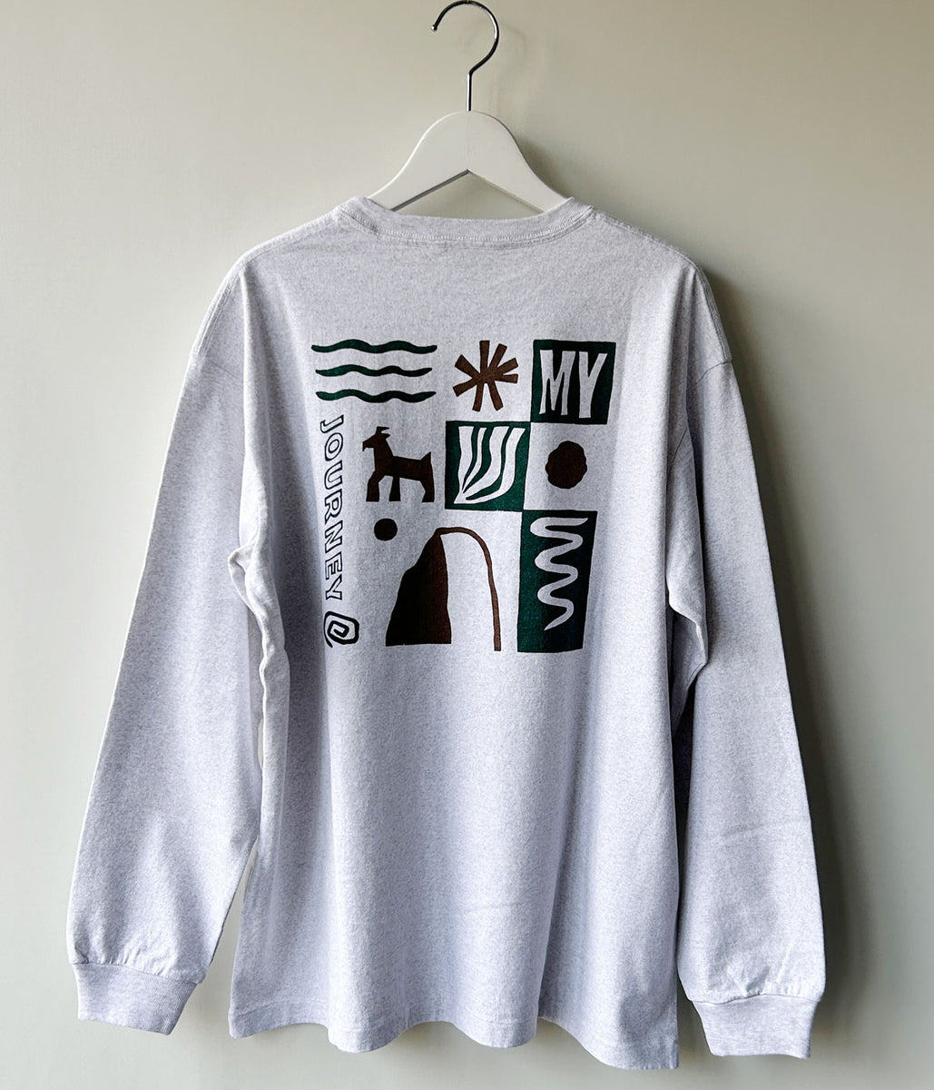PHEENY フィーニー バックプリント ロンT グレー XL相当 PHEENY/PRINTED L/S TEE