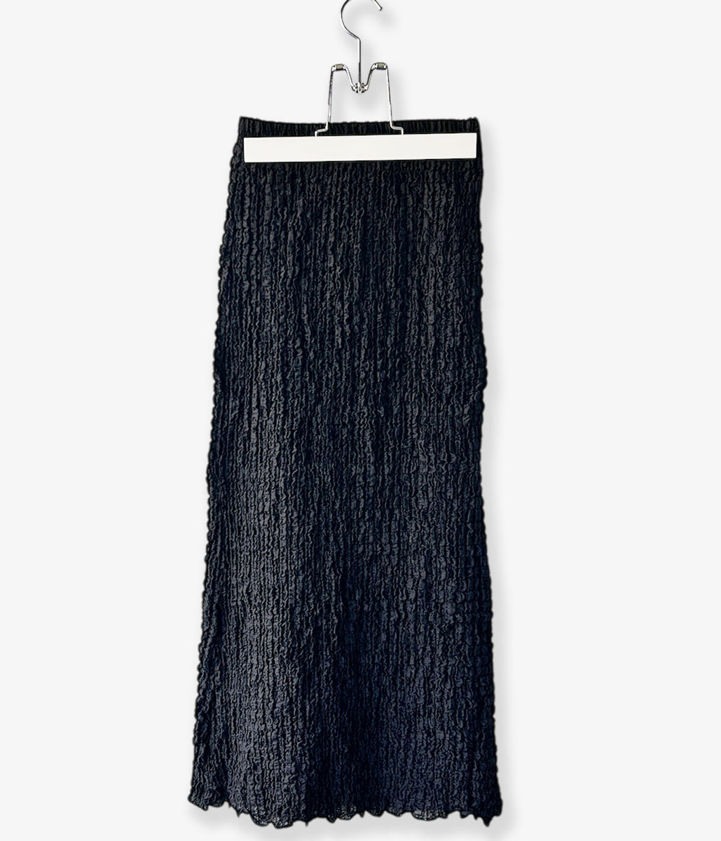 新品未使用 PHEENY26SS Shrink Lace Frill Skirt PHEENY/SHRINK LACE FRILL SKIRT(BLACK)