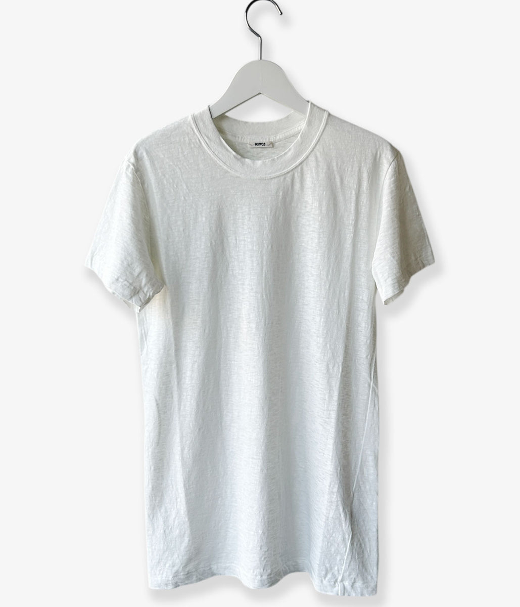 nowos/CREW NECK T-SHIRT(WHITE)