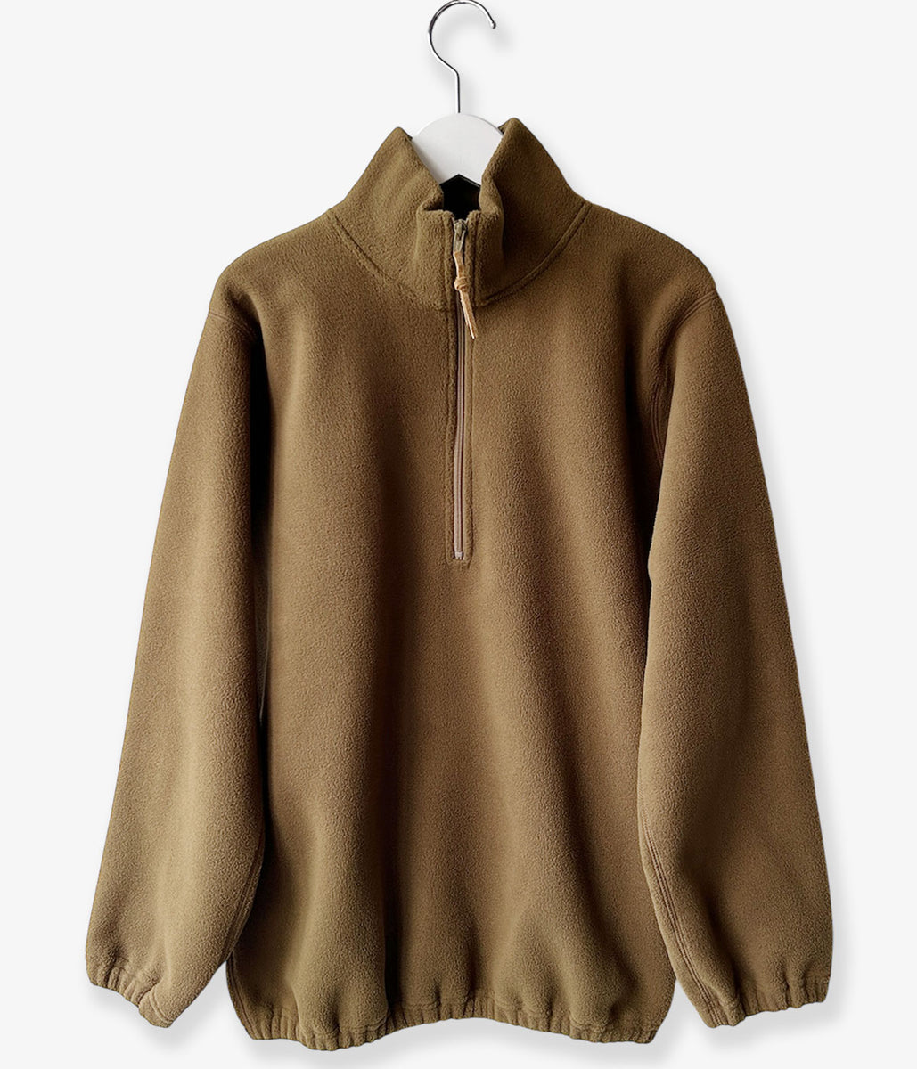 nowos/HALF ZIP FLEECE(KHAKI)