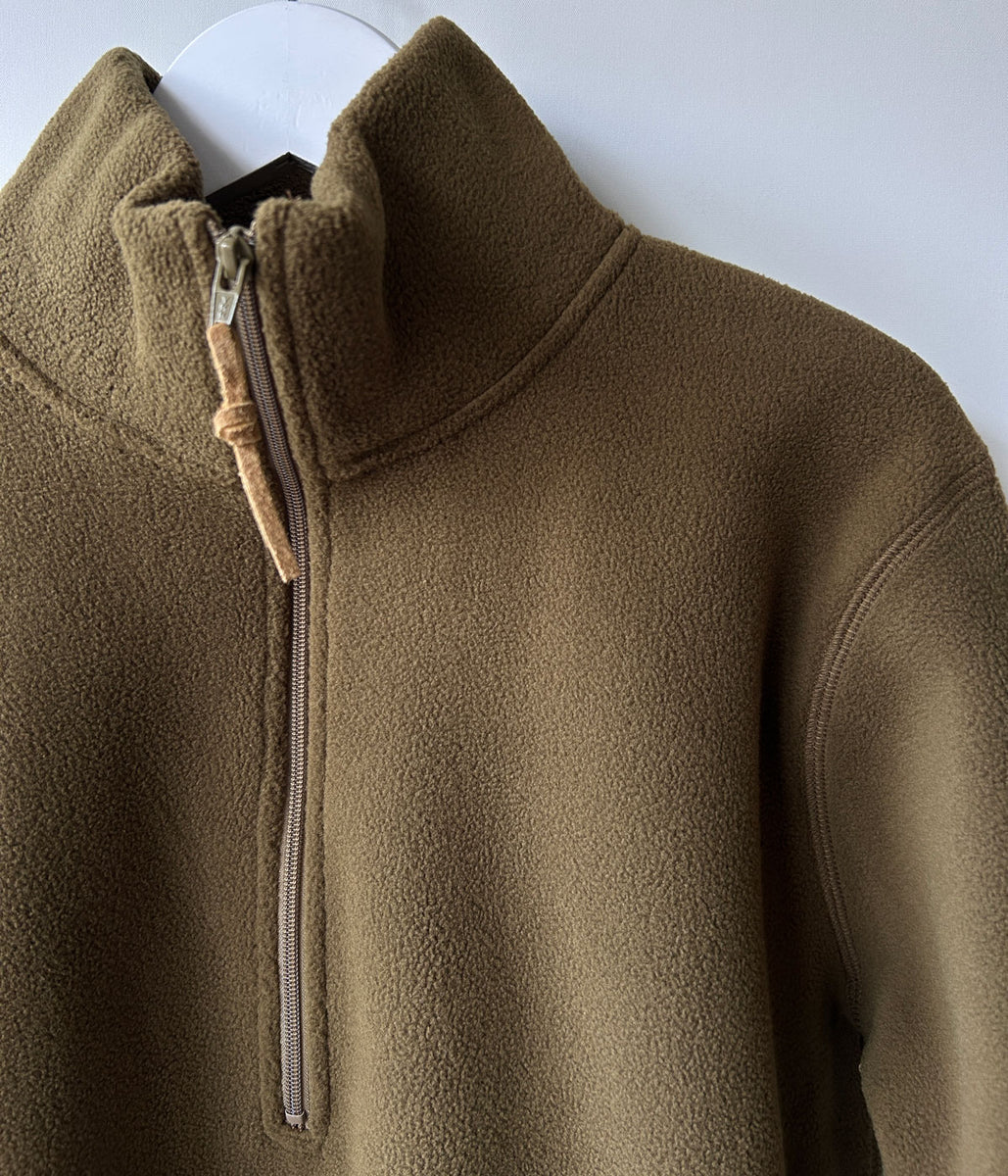 nowos ナイロンジャケット nowos/HALF ZIP FLEECE(KHAKI)