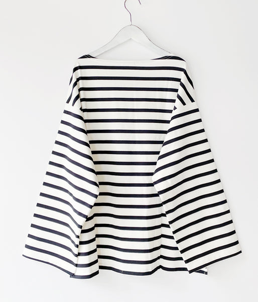 INTERIM/HYPER BIG SUVIN GIZA BASQUE SHIRT (WHITE/NAVY)