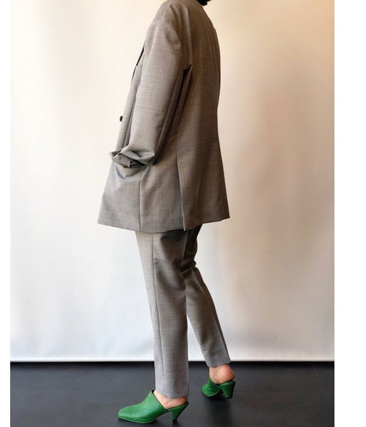 MAISON EUREKA/SLIPPER MULE(GREEN)