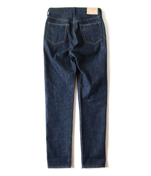 WRYHT/TAPERED FIVE POCKET JEANS(INDIGO RAW)