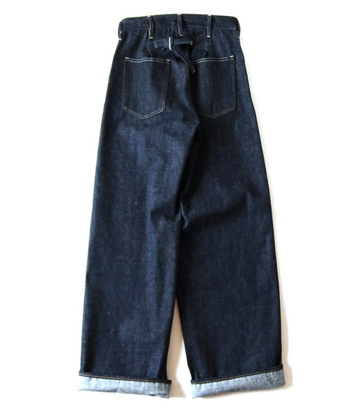 WRYHT/KNOTTED BUCK WIDE JEANS(INDIGO RAW)