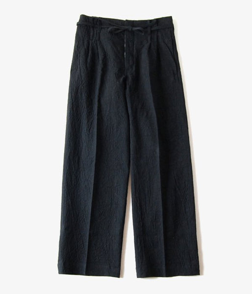 WRYHT/STRING WAIST WORK TROUSER(BLACK)